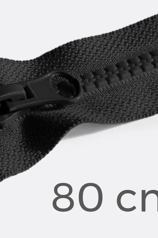 Mega-Angebot Reißverschluss teilbar 80cm Schwarz B5