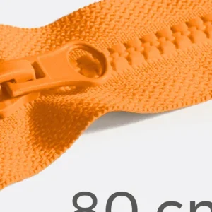 Preiswert Reißverschluss teilbar 80cm Orange B40