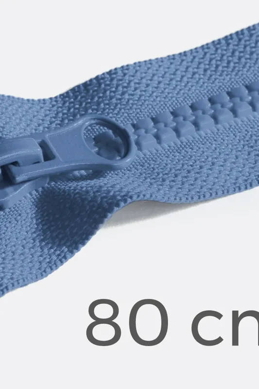 Reißverschluss teilbar 80cm Jeansblau D240 Sonderaktion