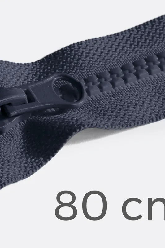 Reißverschluss teilbar 80cm Indigo D196 Finale Aktion