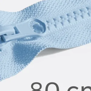 Reißverschluss teilbar 80cm Hellblau B20 Neu Im Sortiment