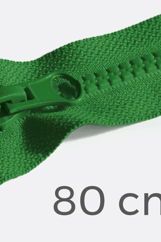 Super-Preis Reißverschluss teilbar 80cm Grasgrün D52