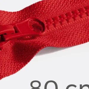 Reißverschluss teilbar 80cm Feuerrot D820 Top-Preis