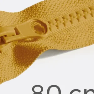 Neue Ware Reißverschluss teilbar 80cm Curry D87