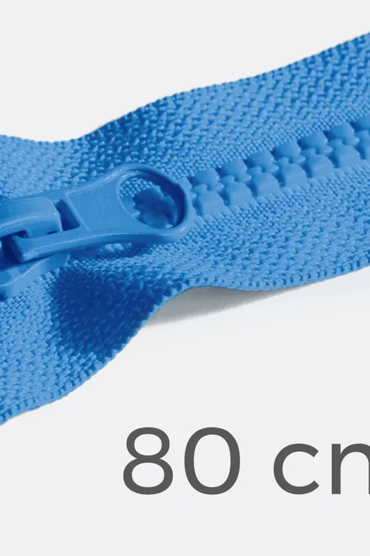 Reißverschluss teilbar 80cm Blau B8 Solange Der Vorrat Reicht