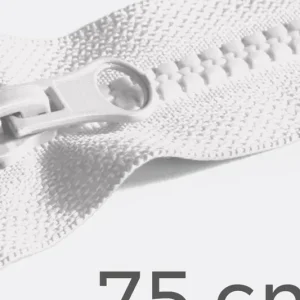 Jetzt Kaufen Reißverschluss teilbar 75cm Weiß B3
