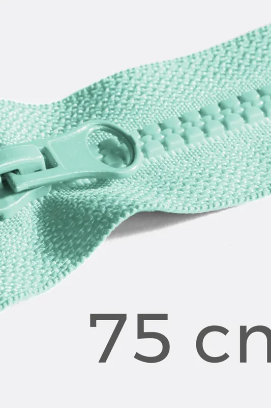 Im Trend Jacken Reißverschluss – 75 cm – Mint D871