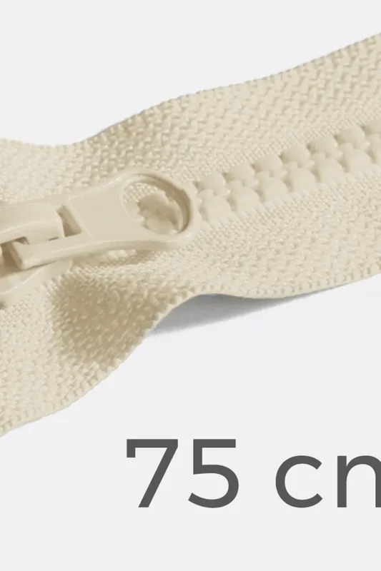 Top-Preis Reißverschluss teilbar 75cm Milchweiß D99