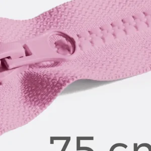 Reißverschluss teilbar 75cm Kräftiges Rosa B57 Heißes Angebot
