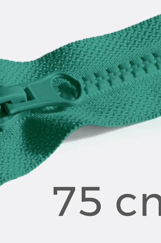 Günstig Reißverschluss teilbar 75cm Jadegrün B29