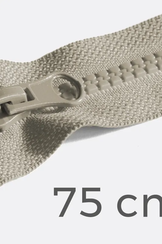 Reißverschluss teilbar 75cm Graubeige B23 Jetzt Zugreifen