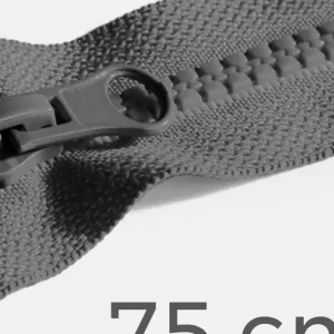 Reißverschluss teilbar 75cm Dunkelgrau D306 Top-Angebot