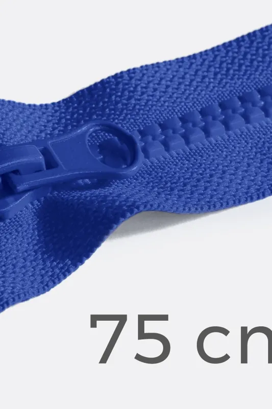 Ausverkauf Reißverschluss teilbar 75cm Dunkelblau B16