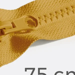 Markenprodukt Reißverschluss teilbar 75cm Curry D87