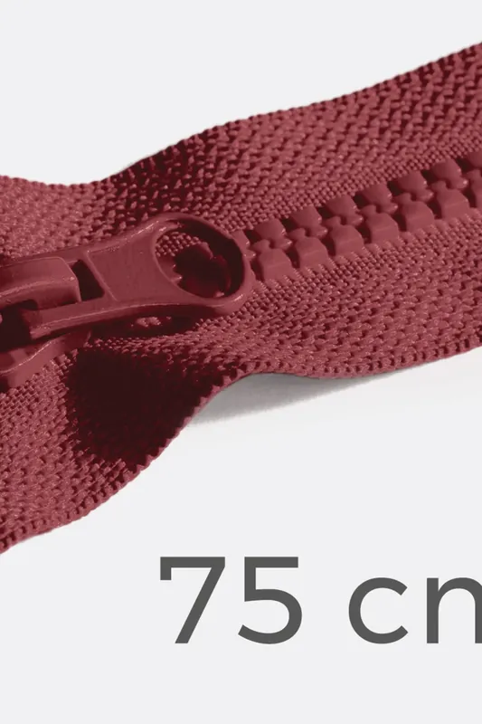Reißverschluss teilbar 75cm Bordeaux D520 Solange Der Vorrat Reicht