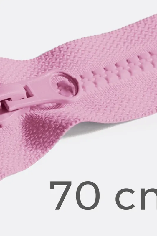 Top-Angebot Reißverschluss teilbar 70cm Kräftiges Rosa B57
