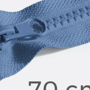 Günstig Reißverschluss teilbar 70cm Jeansblau D240