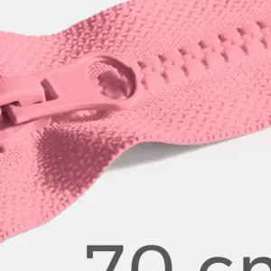 Reißverschluss teilbar 70cm Rosa D322 Neu
