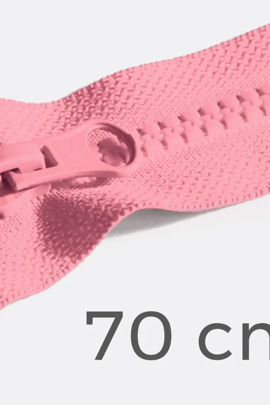 Reißverschluss teilbar 70cm Rosa D322 Neu
