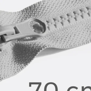 Reißverschluss teilbar 70cm Hellgrau D132 Letzte Chance