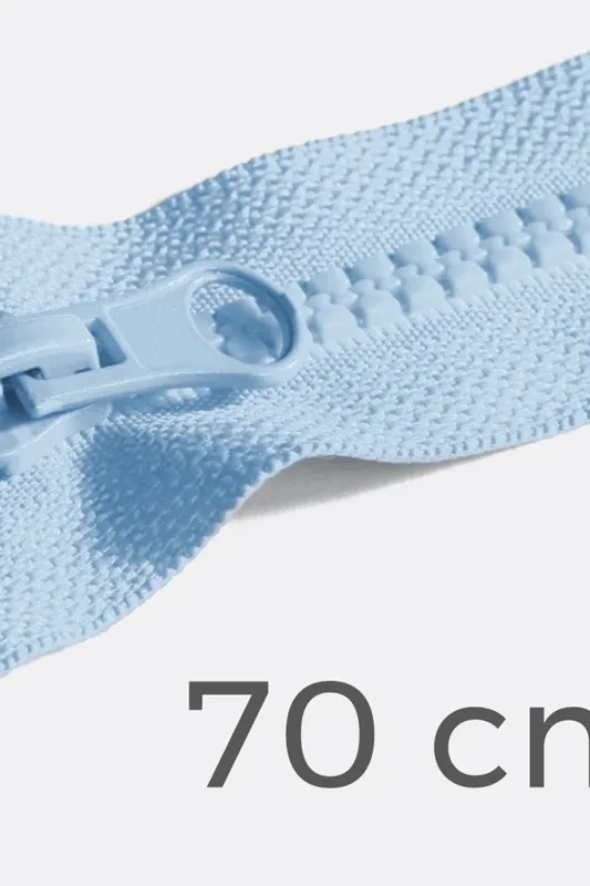 Mengenrabatt Reißverschluss teilbar 70cm Hellblau B20