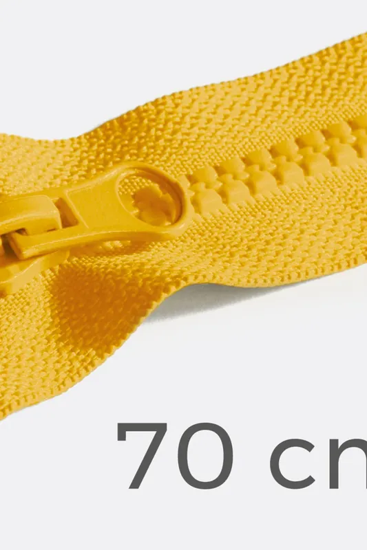 Markenprodukt Reißverschluss teilbar 70cm Gelb B10