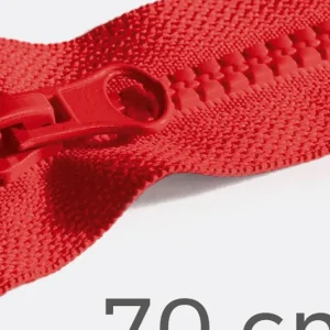 Reißverschluss teilbar 70cm Blutrot B54 Kostenfreie Lieferung