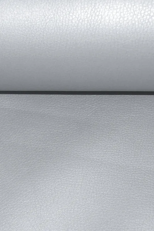 Kunstleder Glänzend Genarbt Silber Neu Im Sortiment