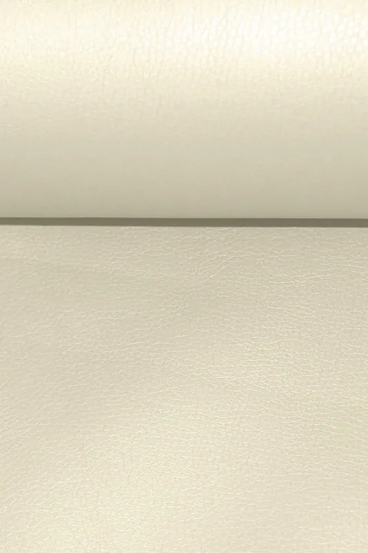 Kunstleder Glänzend Genarbt Ecru Super-Preis