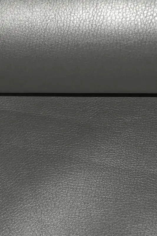 Kunstleder Glänzend Genarbt Dunkelgrau Sonderangebot