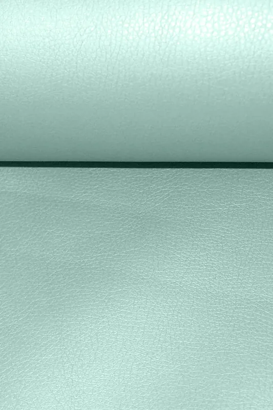 Bestseller Kunstleder Glänzend Genarbt Eisblau