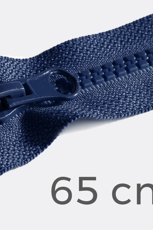 Reißverschluss teilbar 65cm Marineblau D040 Preisreduziert