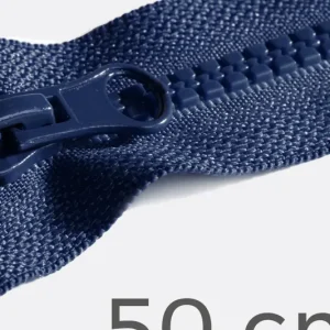Reißverschluss teilbar 50cm Marineblau D40 Neue Kollektion