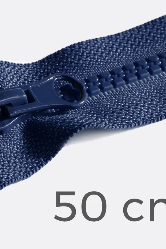Reißverschluss teilbar 50cm Marineblau D40 Neue Kollektion