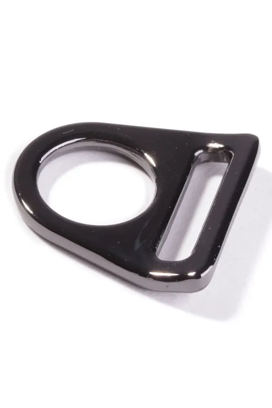 O-Ring mit Steg Gunmetal 25mm Im Trend