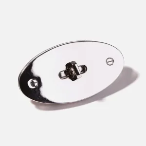 Solange Der Vorrat Reicht Drehverschluss für Taschen Silber