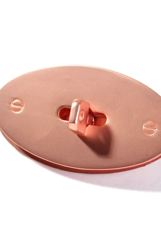 Drehverschluss für Taschen Kupfer Gratis Versand