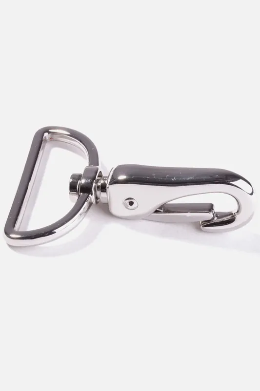 Taschenkarabiner Silber 40mm Preisreduziert