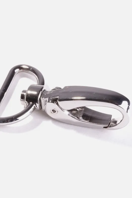 Taschenkarabiner Silber 25mm Zertifiziert