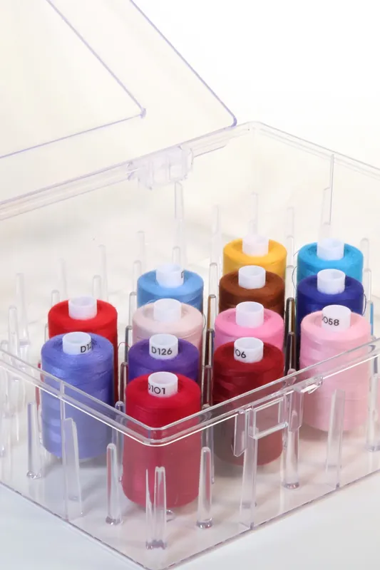 Billig Nähgarn-Box für 80 Garnrollen