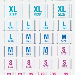 Größenetiketten zum Aufbügeln Preisknaller