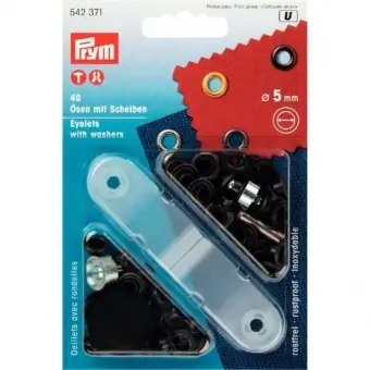 Ø5mm Ösen mit Scheiben & Werkzeug – Schwarz brüniert Kostenfreie Lieferung