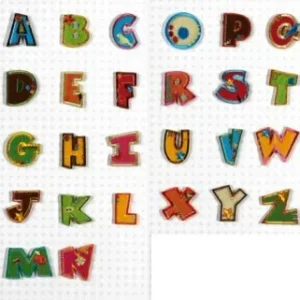 Aufbügelbare Buchstaben - Original Fun Letters Alphabet Bügelapplikationen Sale
