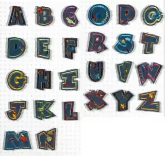 Top-Seller Aufbügelbare Jeans Buchstaben – Original Fun Letters Alphabet Bügelapplikationen