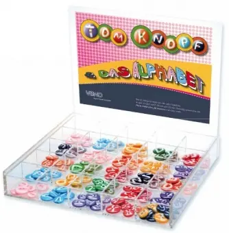 Große Buchstaben Knöpfe 20mm – Tom Knopf & das Alphabet Kostenfreie Lieferung