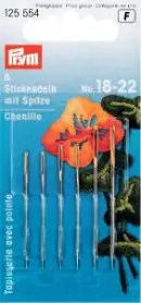 6 Sticknadeln mit Spitze / Chenille Needles – No.18-22 Billig