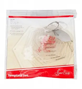 Hexagons Schablonenset – Sew Easy Template Set für Sechsecken-Technik Top-Qualität