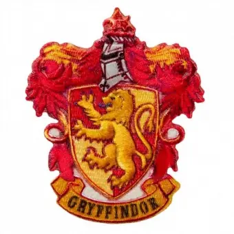 Haus Gryffindor Wappen – Harry Potter Bügelapplikationen „Hogwarts House Crests“ – Original Wizarding World J.K. Rowling’s Collection Lizenz – Aufbügelbare Iron On Patches Garantierte Lieferung
