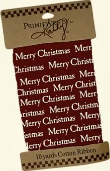 Premium Karte mit 9,1m – Teadye Baumwollband „Merry Christmas“