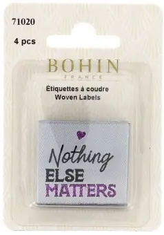 Preisknaller Webetiketten – Nothing else matters – 4 Bohin Labels